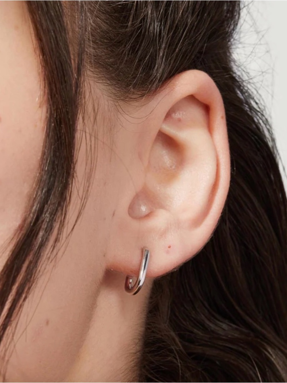 Ana Luisa Rox Mini Hoops Silver